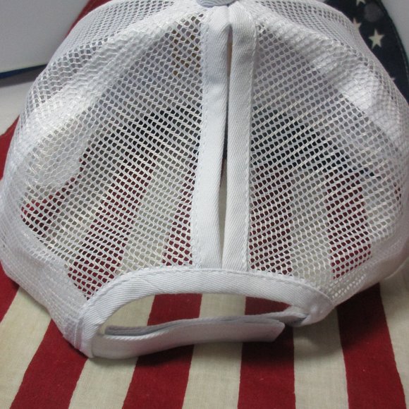 New White DOG MOM Baseball Cap Hat for Ponytail - Picture 5 of 6
